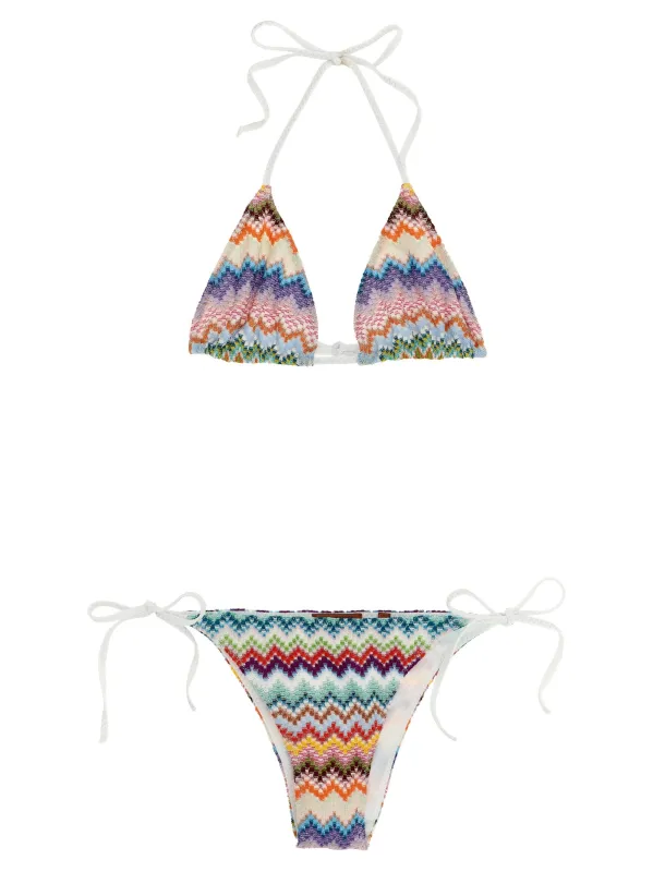 Zigzag Bikini Beachwear Multicolor sold by Wanan Luxury