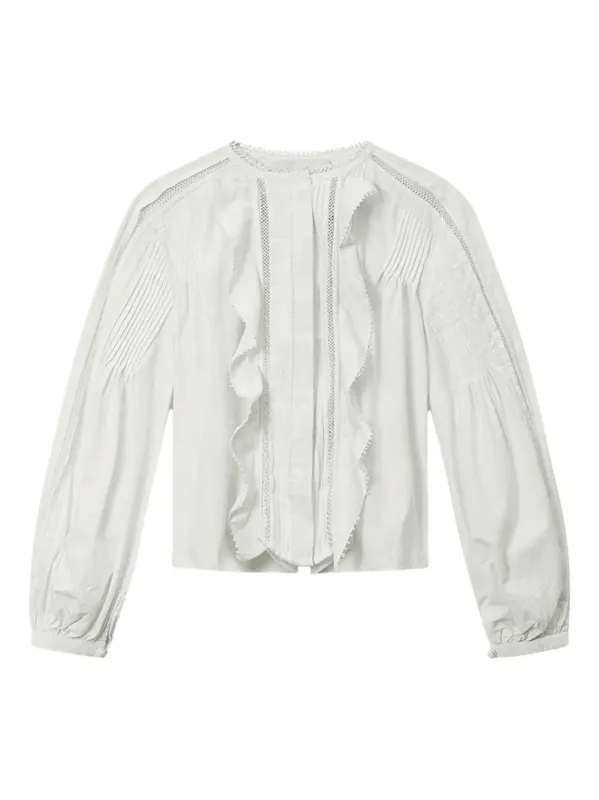 Cubraly Ruffled Shirt sold by Wanan Luxury