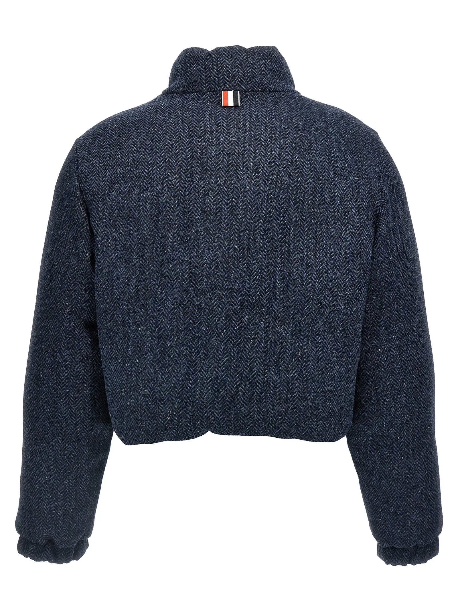 Herringbone Harris Tweed Puffer Jackets Blue sold by Wanan Luxury product image thumbnail 3
