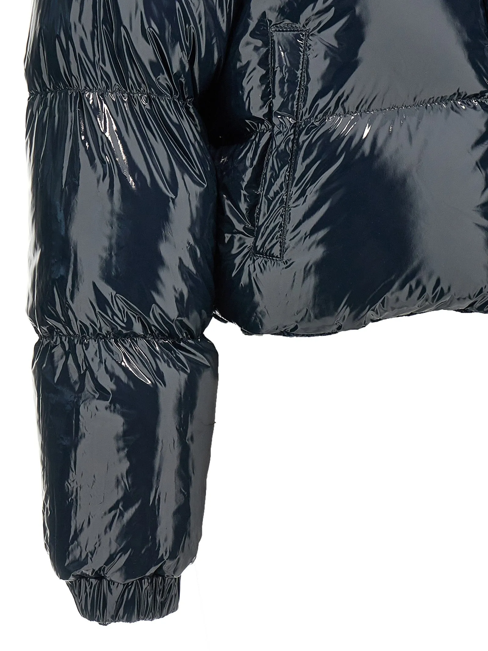 Herringbone Harris Tweed Puffer Jackets Blue sold by Wanan Luxury product image thumbnail 5