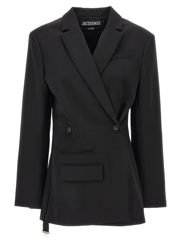 La Veste Tibau Blazers Black sold by Wanan Luxury