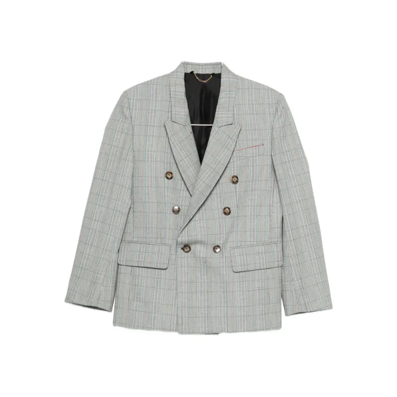 Jackets Gray, Blue made by Wanan Luxury