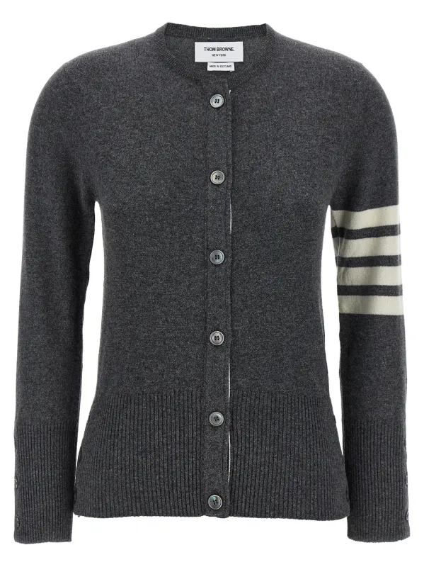 Classic Cashmere 4-Bar Sweaters And Cardigans Gray made by Thom Browne