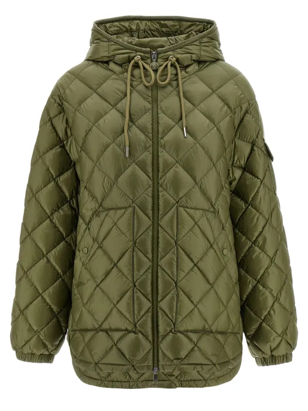 Diamond Quilting Down Jacket Puffer Jackets Green made by Moncler