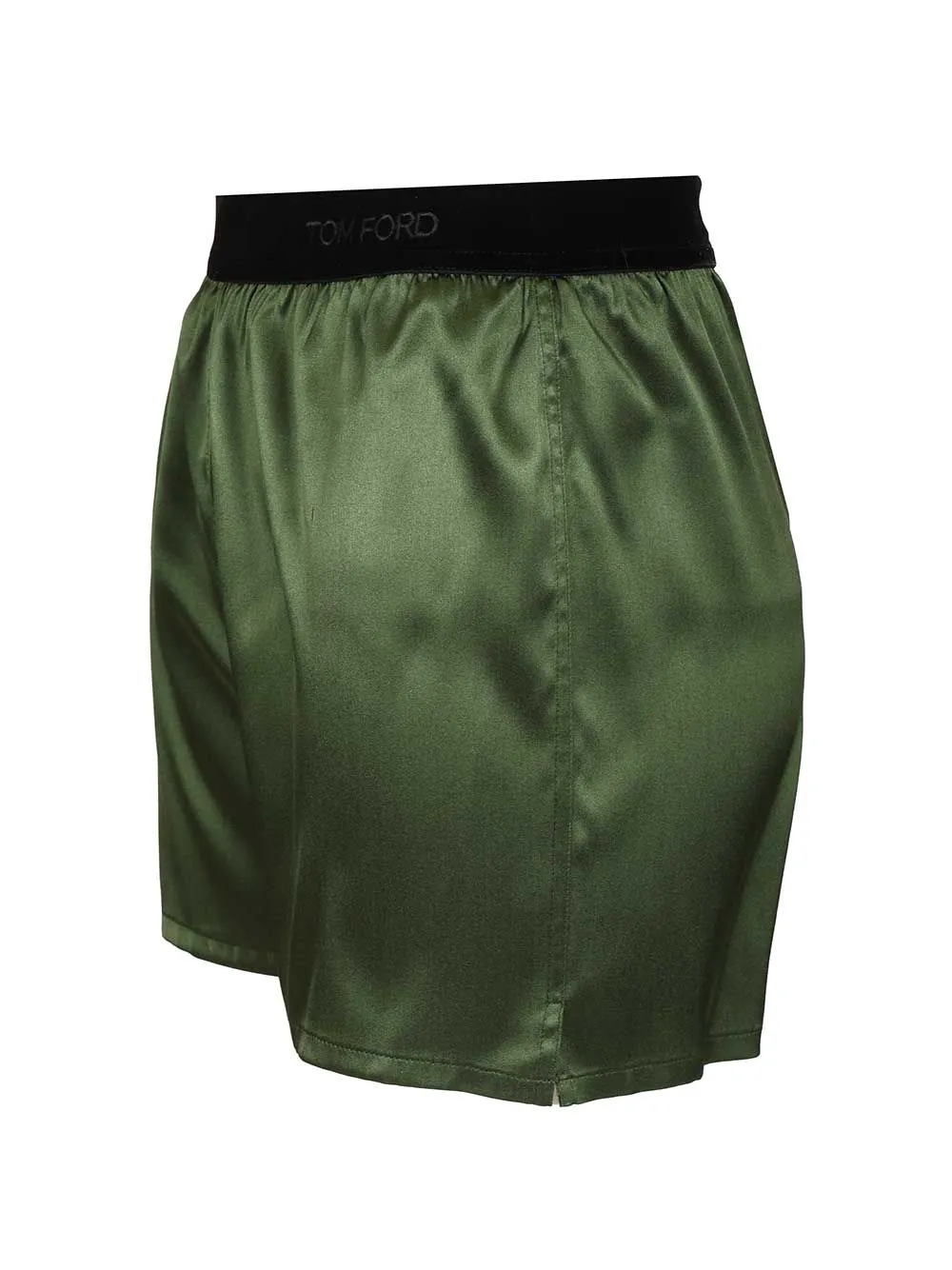 Silk Satin Shorts Trousers Green sold by Wanan Luxury product image thumbnail 3