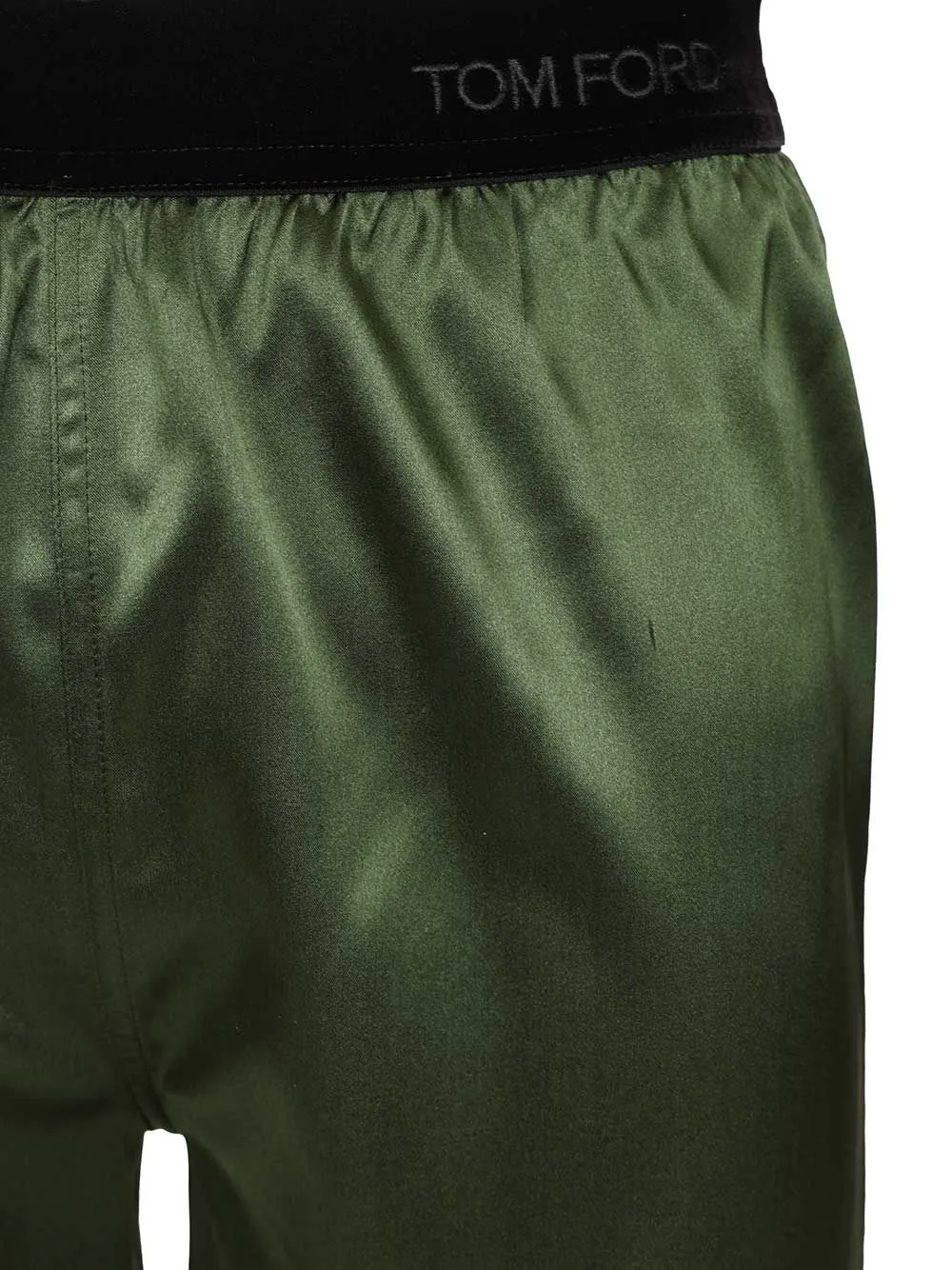 Silk Satin Shorts Trousers Green sold by Wanan Luxury product image thumbnail 4