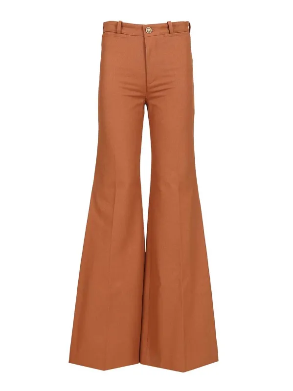 Flared Trousers Orange sold by Wanan Luxury