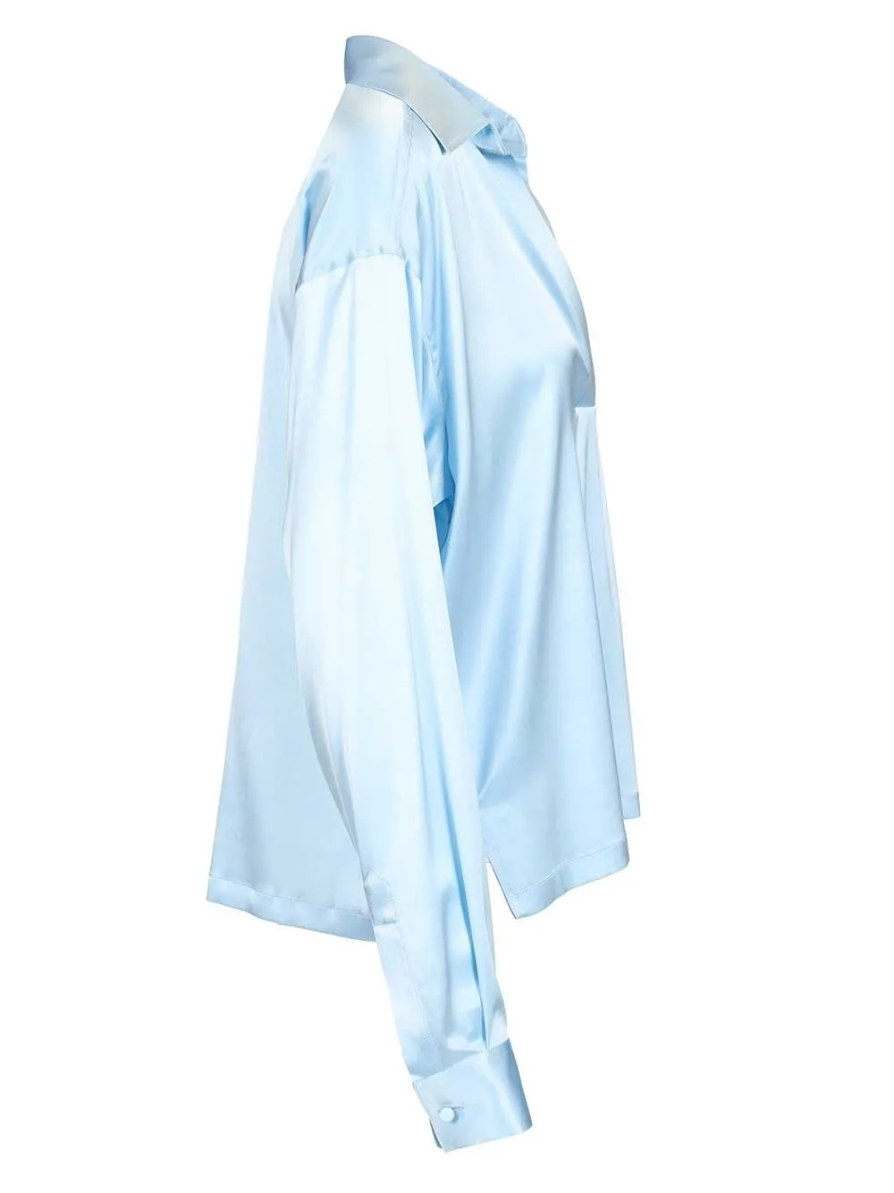 Silk Polo Shirt Shirts Light Blue sold by Wanan Luxury product image thumbnail 3