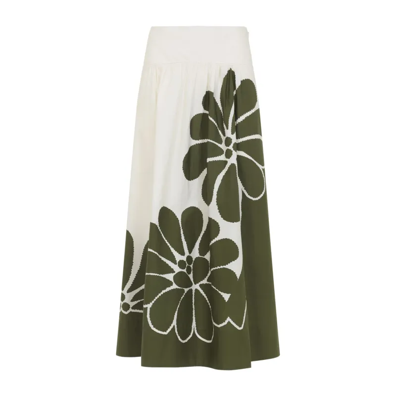 Midi Skirts Green sold by Wanan Luxury