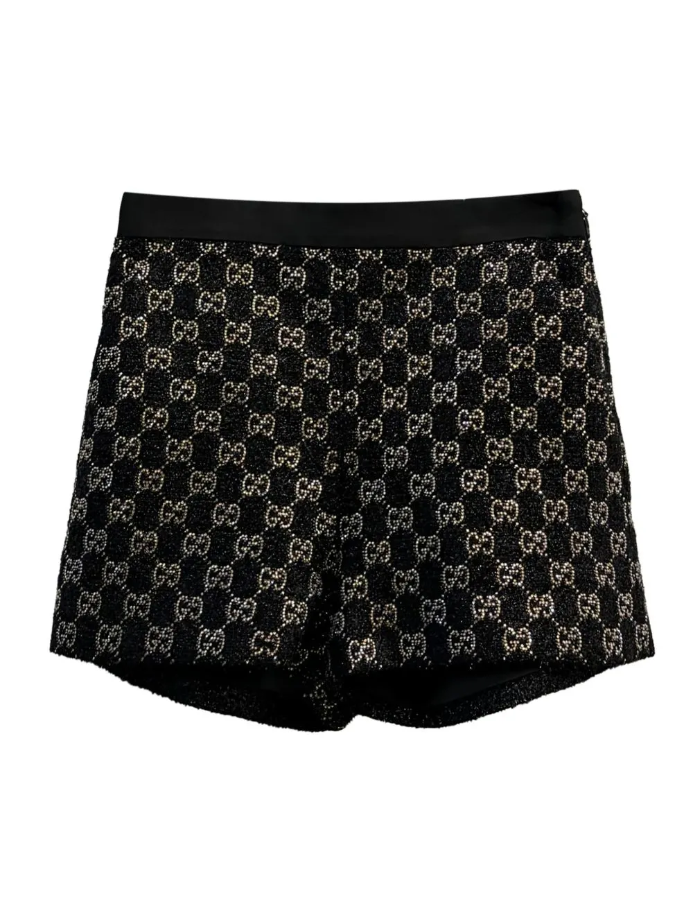 Wool Lamé Shorts sold by Wanan Luxury