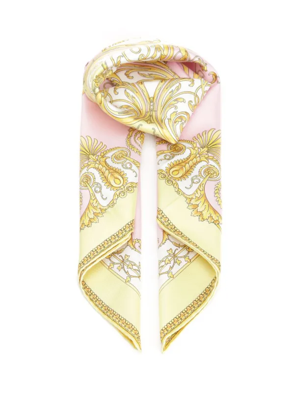 Silk Scarf Scarves And Foulards Rose sold by Wanan Luxury