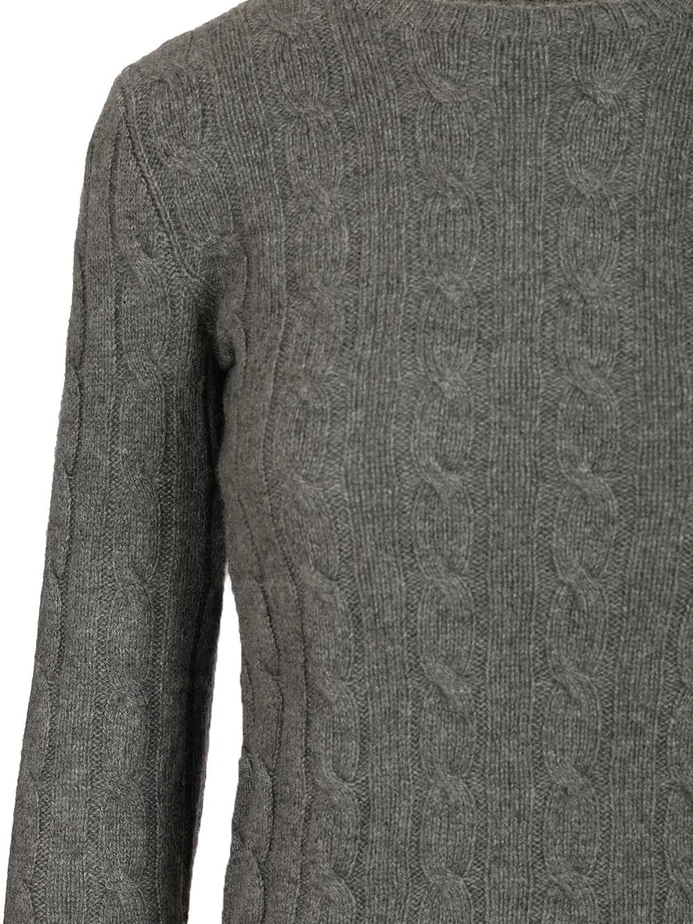 Cashmere Cable Knit Sweater Knitwear Grey sold by Wanan Luxury product image thumbnail 4