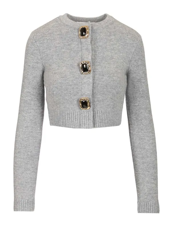 Wool Cardigan Knitwear Grey sold by Wanan Luxury