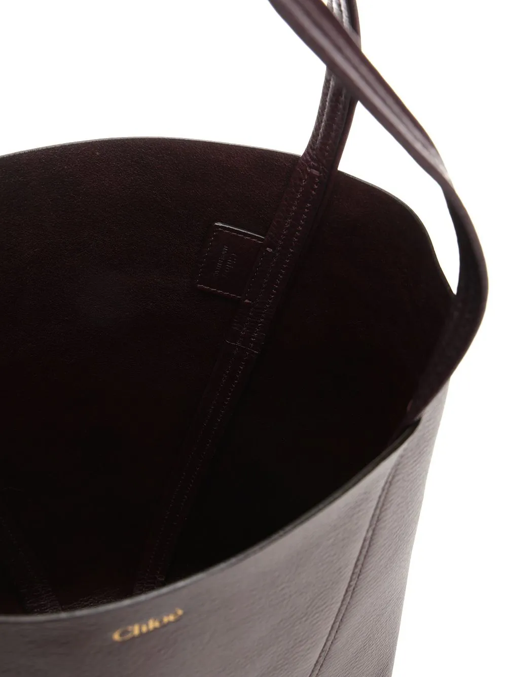 Chloé Spin Large Hammered Leather Tote Bag Handbags Bordeaux sold by Wanan Luxury product image thumbnail 4