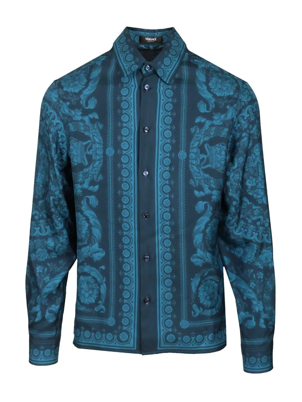 Silk Shirt Shirts Blue sold by Wanan Luxury