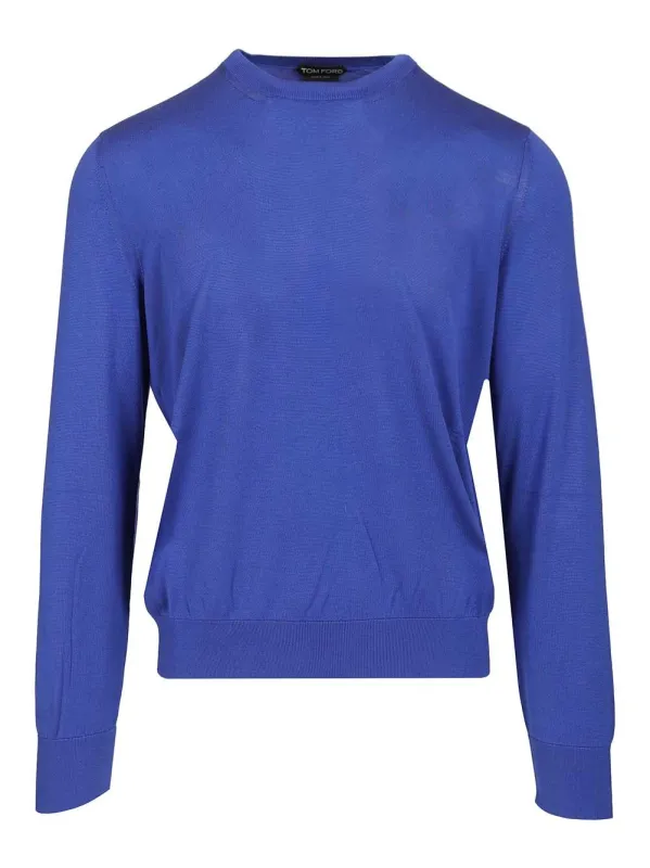 Silk Sweater Knitwear Blue sold by Wanan Luxury