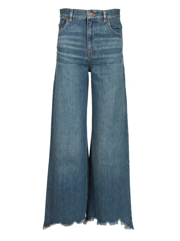 Wide-Leg Jeans Blue sold by Wanan Luxury