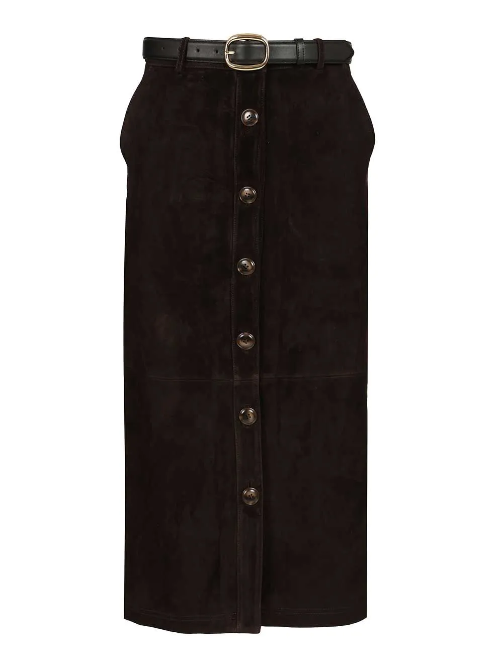 Midi Skirt Skirts Brown sold by Wanan Luxury