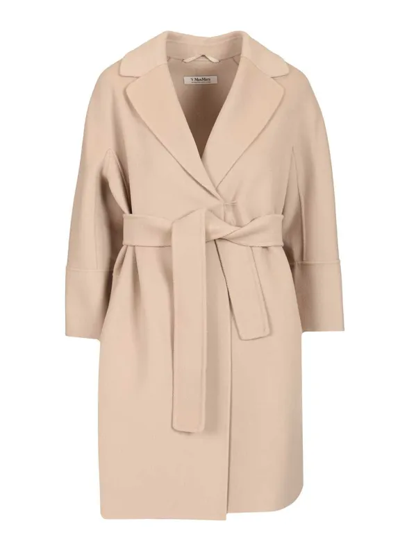 Short Wool Coat Coats Rose sold by Wanan Luxury