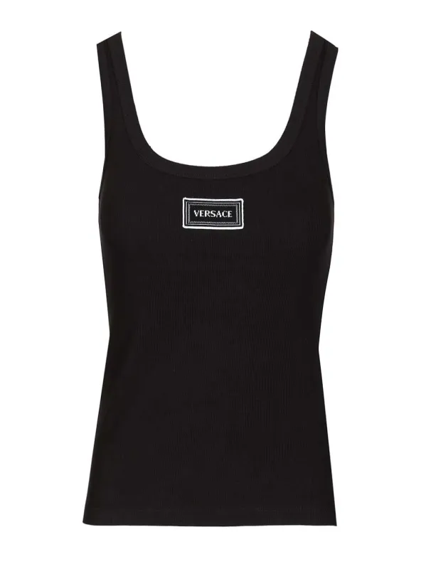 Ribbed Tank Top Tops Black sold by Wanan Luxury