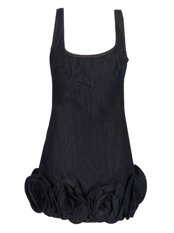 Denim Mini Dress Dresses Blue sold by Wanan Luxury