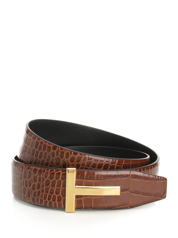 Reversible T-Belt Belts Brown sold by Wanan Luxury
