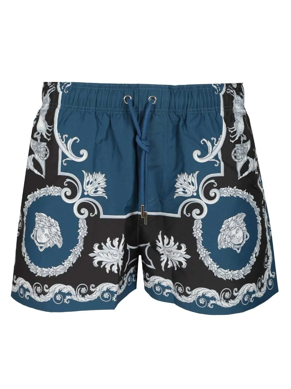 Baroque Swim Shorts Swimwear Blue sold by Wanan Luxury