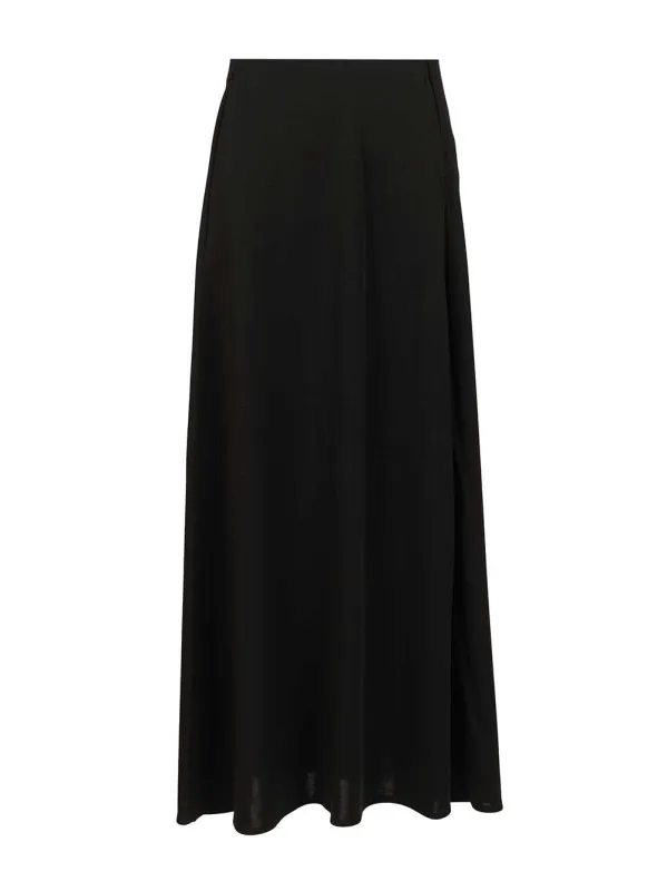 Long Skirt Skirts Black sold by Wanan Luxury