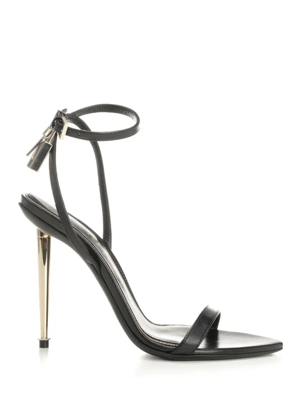 Padlock Sandals Black sold by Wanan Luxury