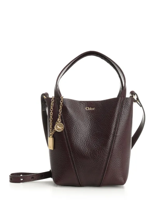 Chloé Spin Shoulder Bags Bordeaux made by Chloe