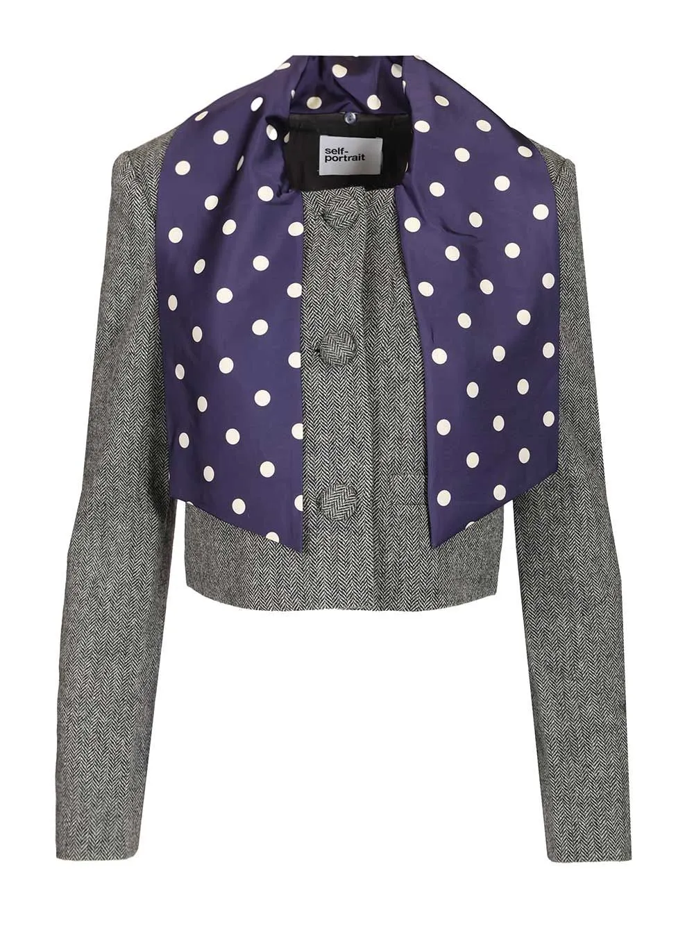 Herringbone Jacket Jackets Grey sold by Wanan Luxury