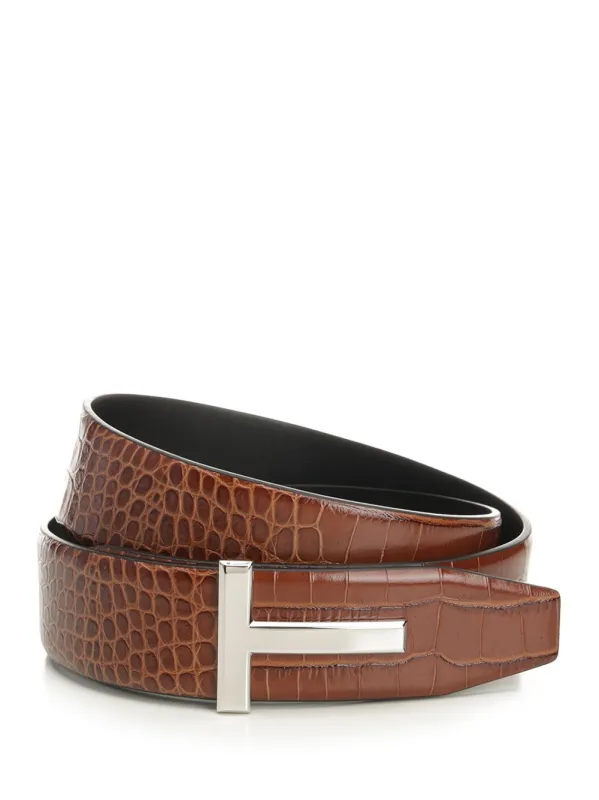 Reversible T-Belt Belts Brown sold by Wanan Luxury