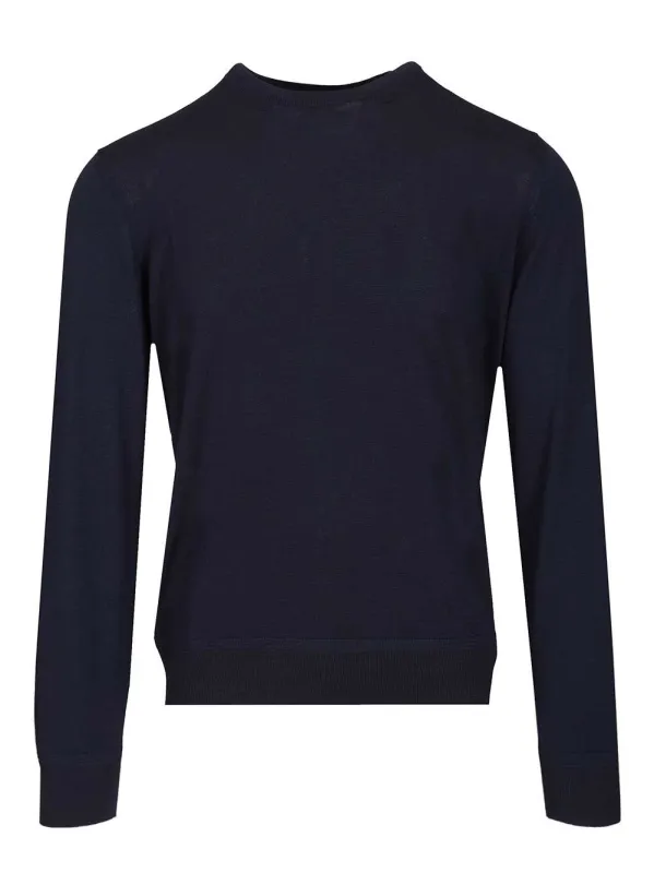 Wool Sweater Knitwear Blue sold by Wanan Luxury