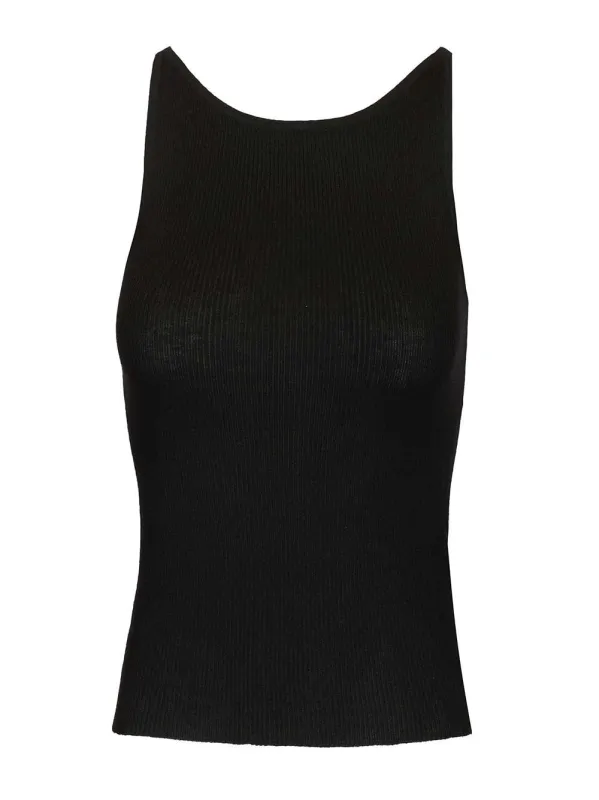 Lynette Tops Black sold by Wanan Luxury