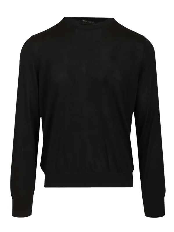 Silk Sweater Knitwear Black sold by Wanan Luxury
