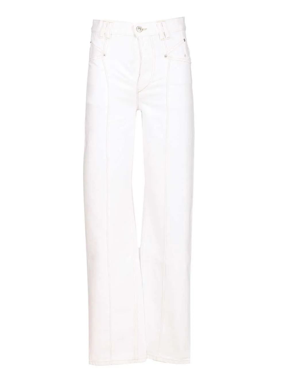 Drolane Cotton Trousers Jeans White sold by Wanan Luxury