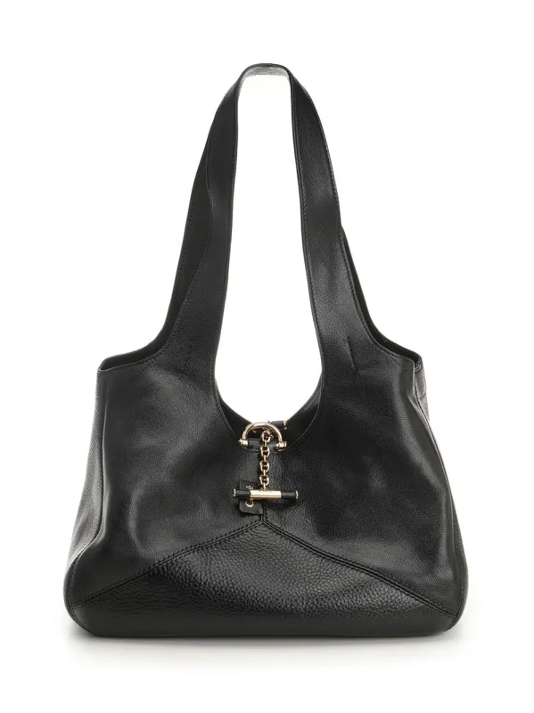 East-West Chloé Balloon Shoulder Bags Black made by Chloe