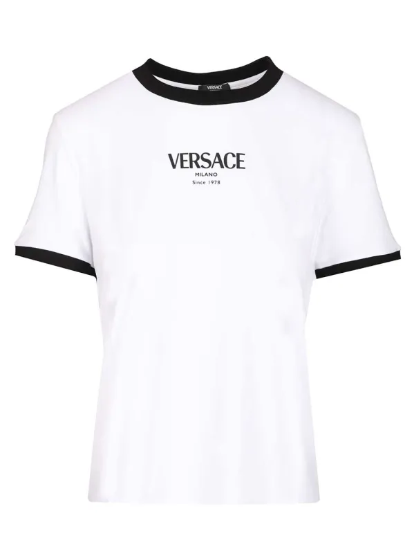 Stretch Jersey T-Shirt White sold by Wanan Luxury