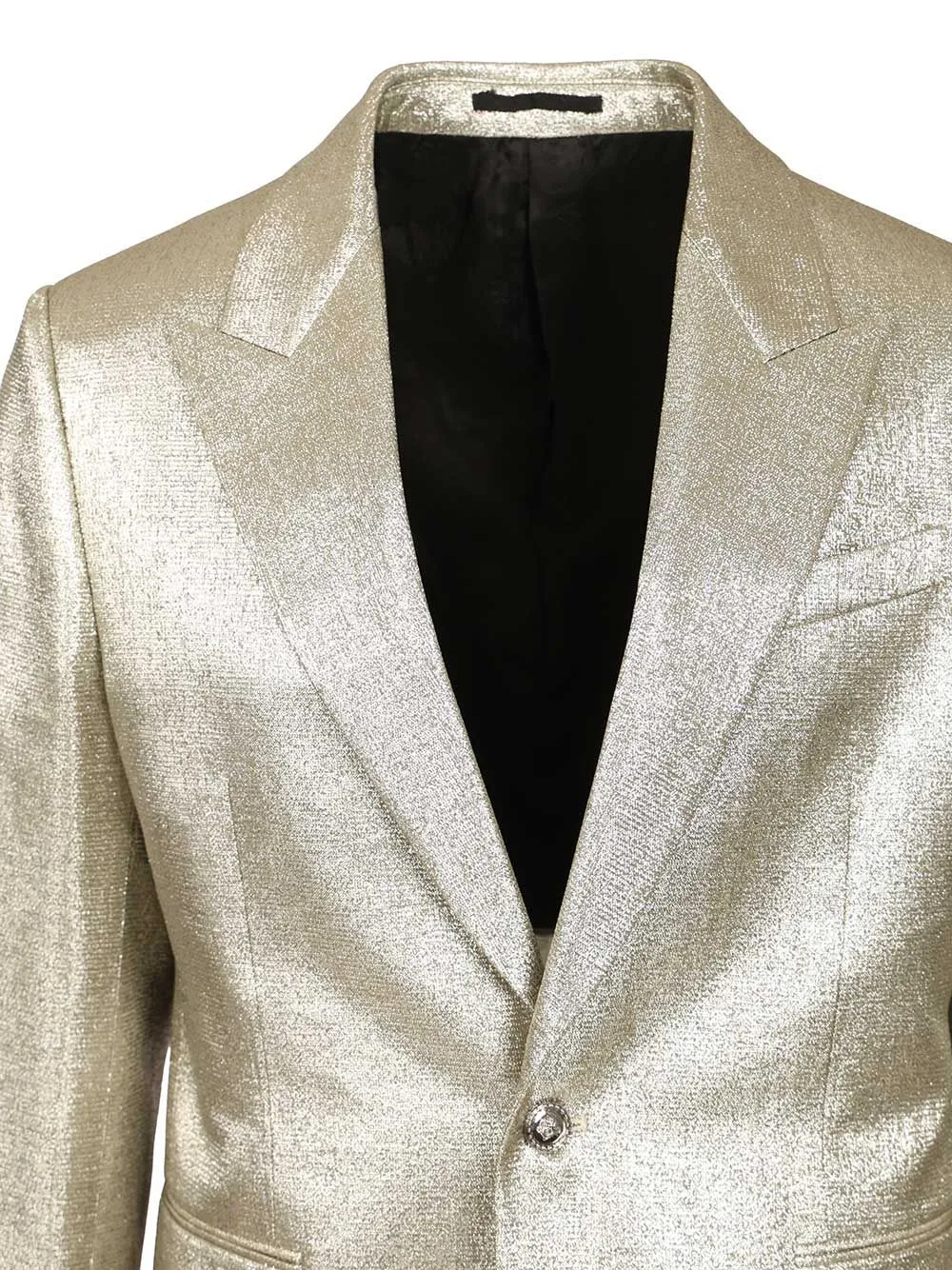 Lurex Evening Blazer Jackets Silver sold by Wanan Luxury product image thumbnail 4