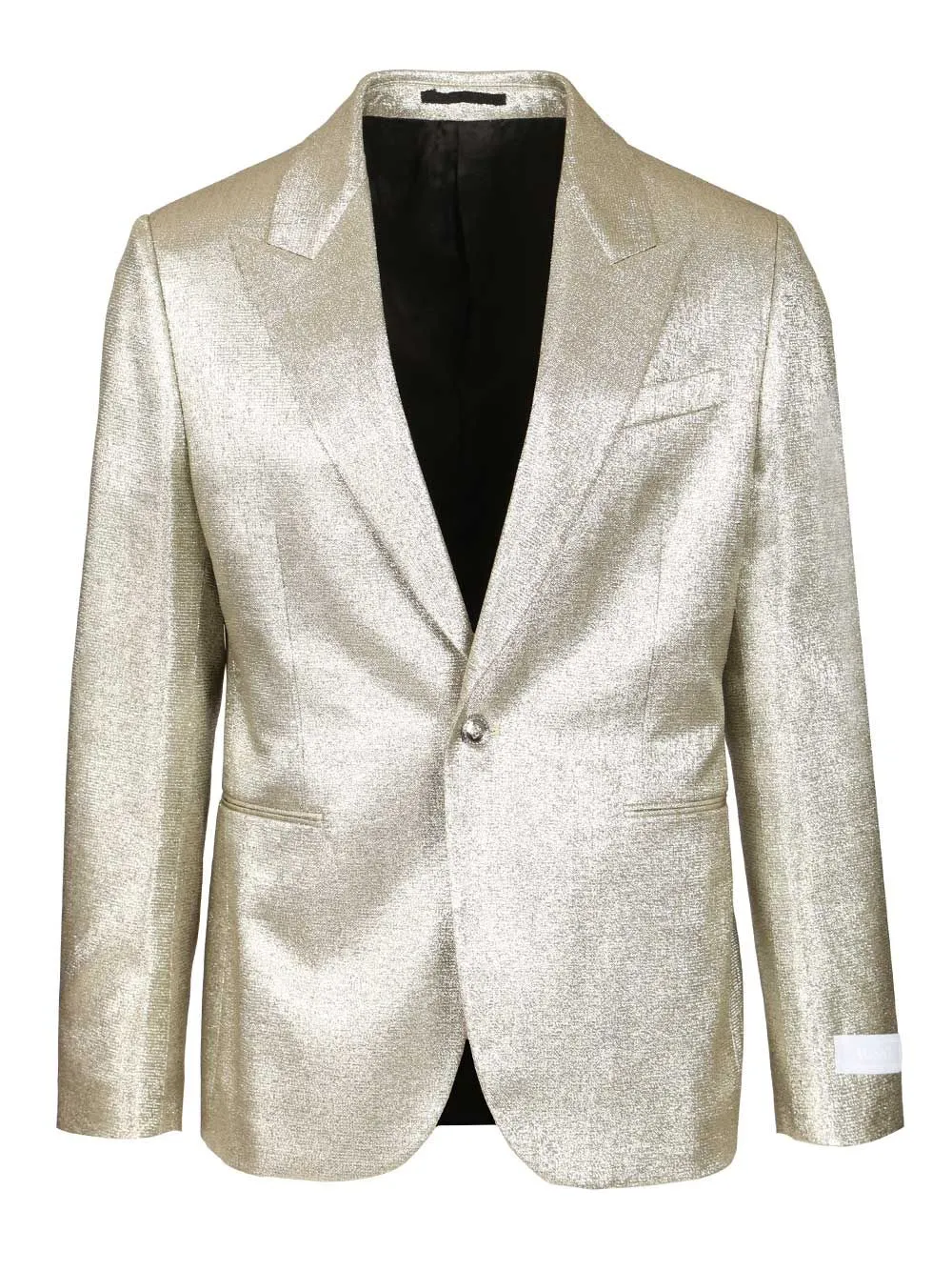 Lurex Evening Blazer Jackets Silver sold by Wanan Luxury