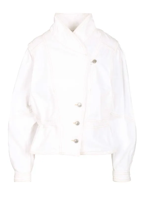 Denim Jacket Jackets White sold by Wanan Luxury