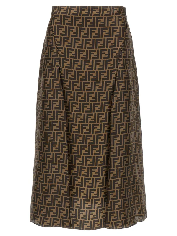 Ff Skirt Skirts Brown sold by Wanan Luxury