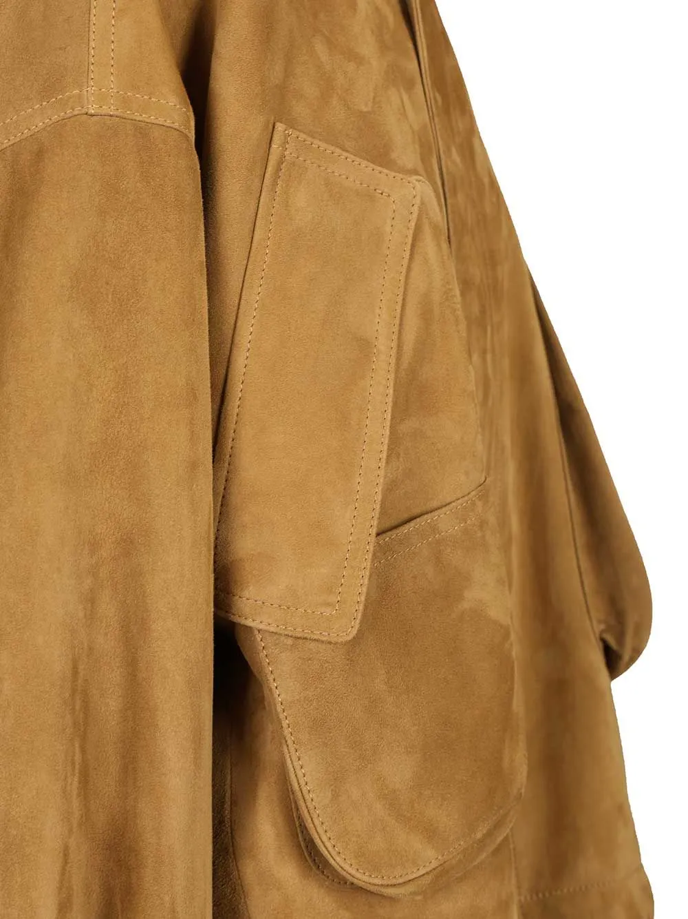 Leather Bomber Jacket Jackets Beige sold by Wanan Luxury product image thumbnail 5