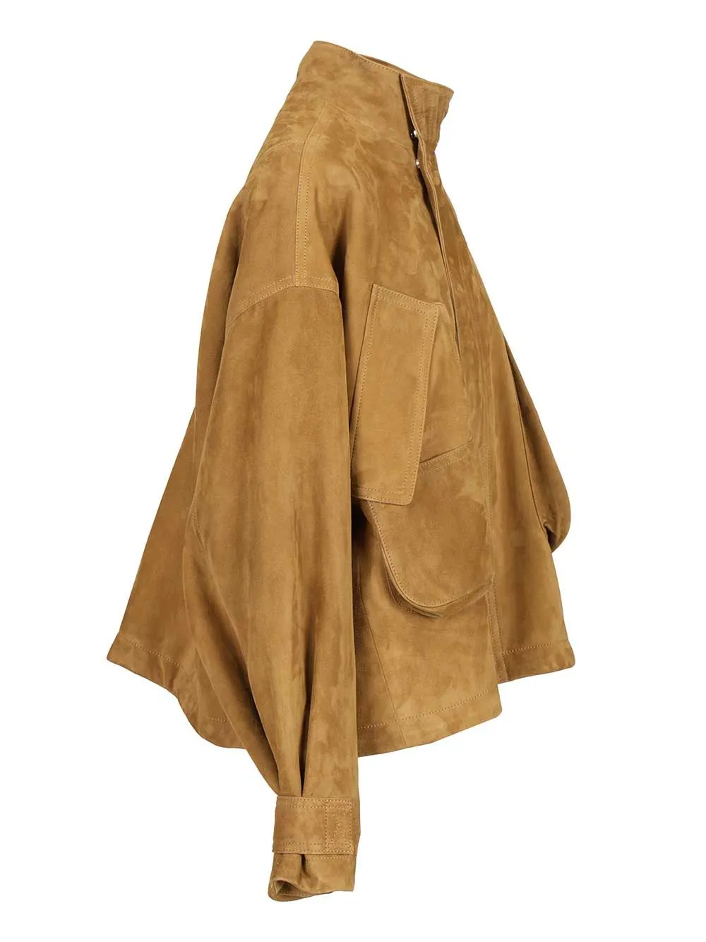 Leather Bomber Jacket Jackets Beige sold by Wanan Luxury product image thumbnail 3