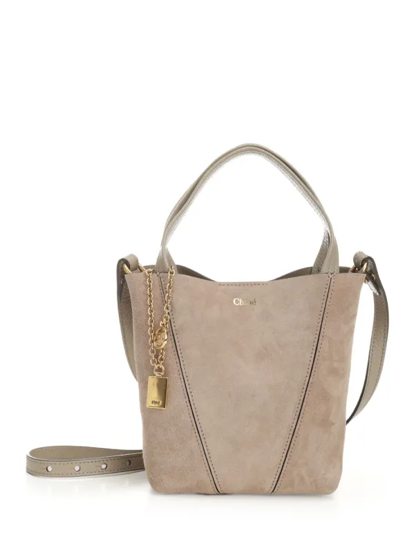 Chloé Spin Handbags Grey sold by Wanan Luxury