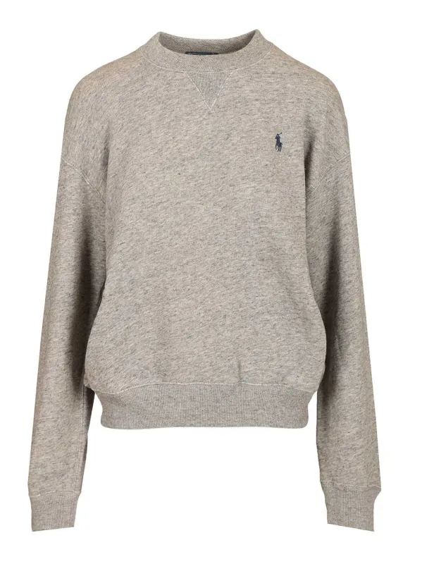 Crew Neck Sweatshirt Sweatshirts Grey made by Polo by Ralph Lauren