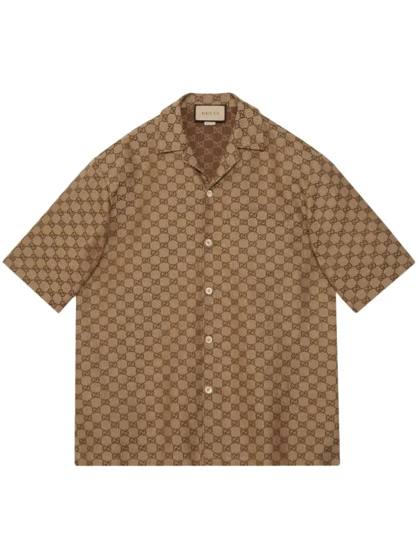 Gg Canvas Shirt sold by Wanan Luxury