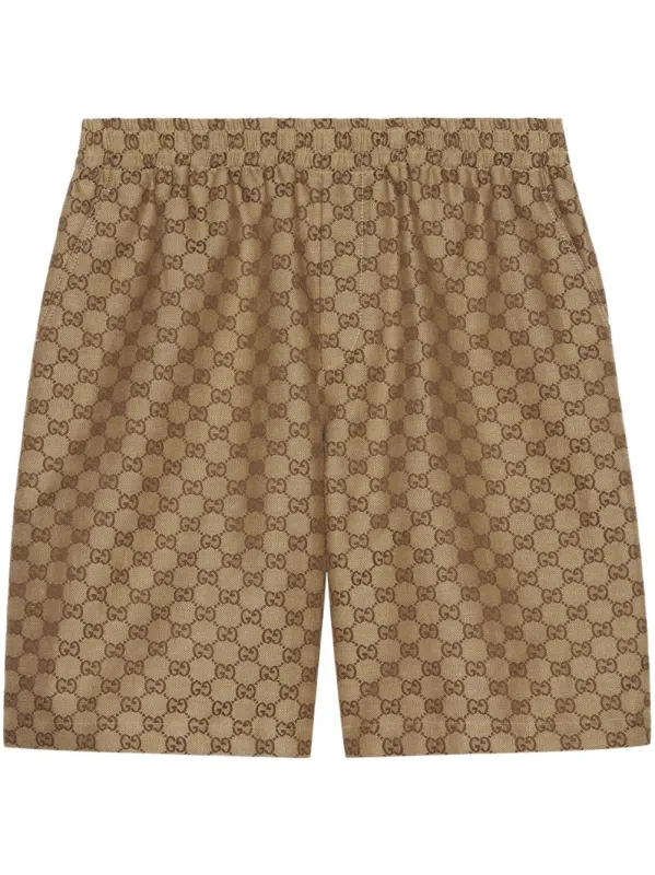 Gg Linen Shorts sold by Wanan Luxury