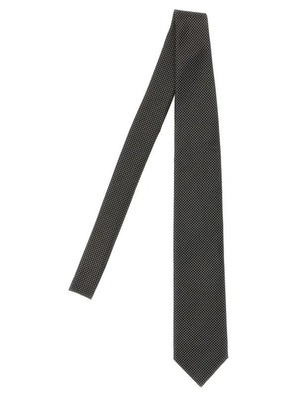 Jacquard Tie Ties And Papillon Black sold by Wanan Luxury