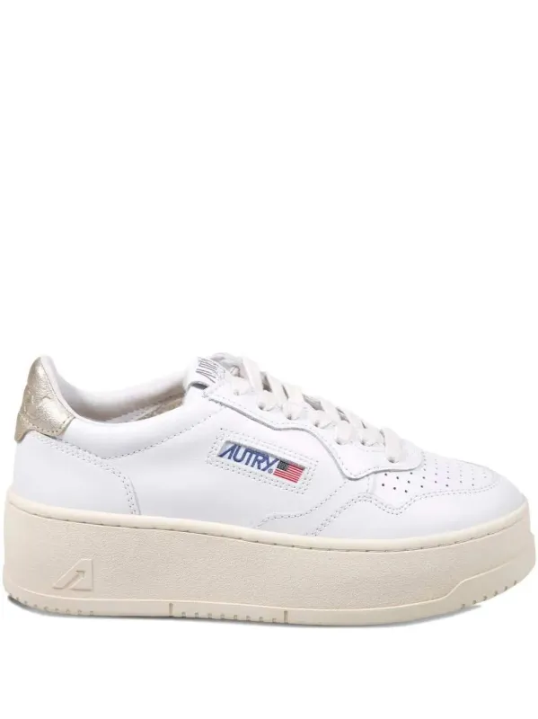 Logo-Patch Platform Sneakers made by Autry